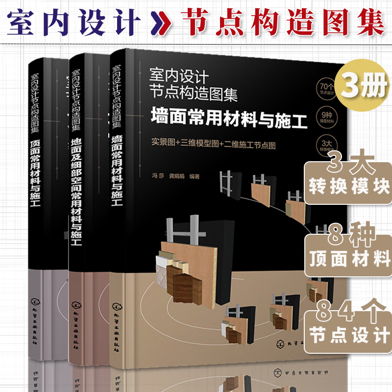 【地面及細部空間常用資料與施工+頂面常用資料與施工+牆面常用資料與施工】