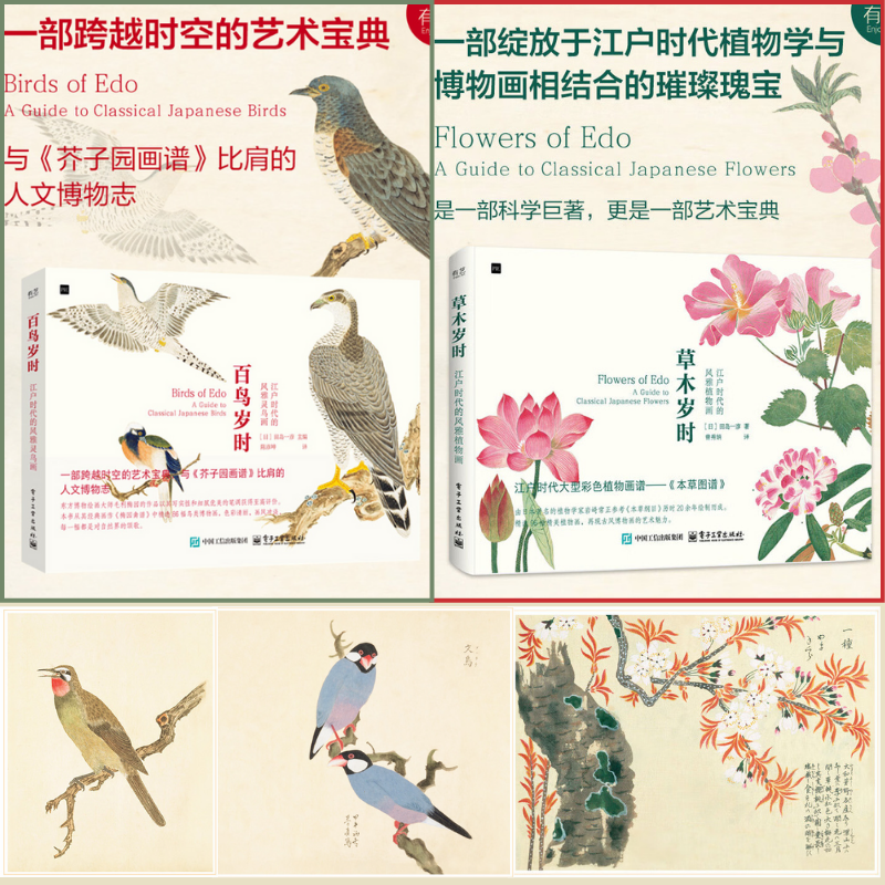 【百鳥歲時:江戶時代的風雅靈鳥畫+草木歲時:江戶時代的風雅植物畫】 【百鳥歲時:江戶時代的風雅靈鳥畫+草木歲時:江戶時代的風雅植物畫】